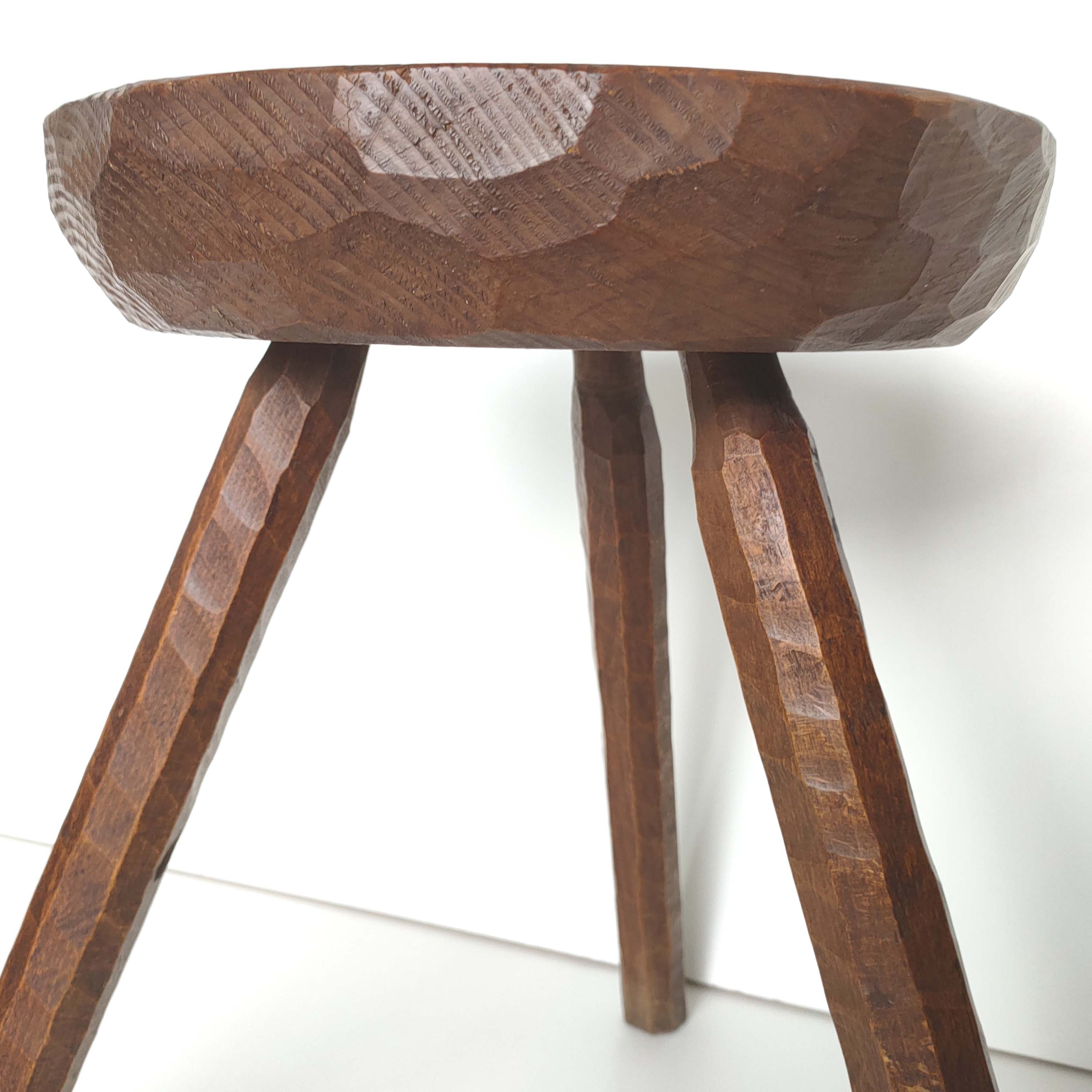 Wood tripod stool