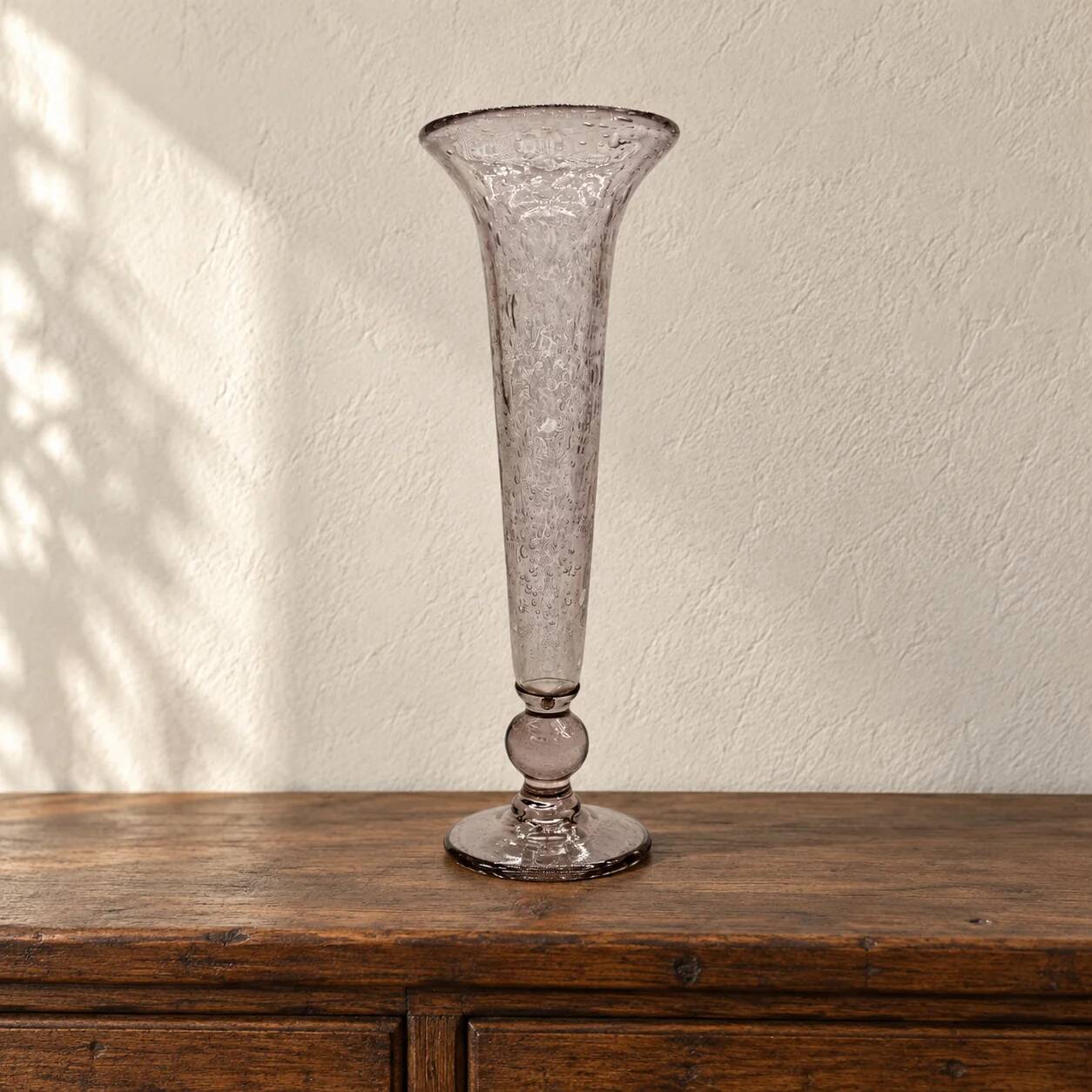 Vase en verre bullé style Biot