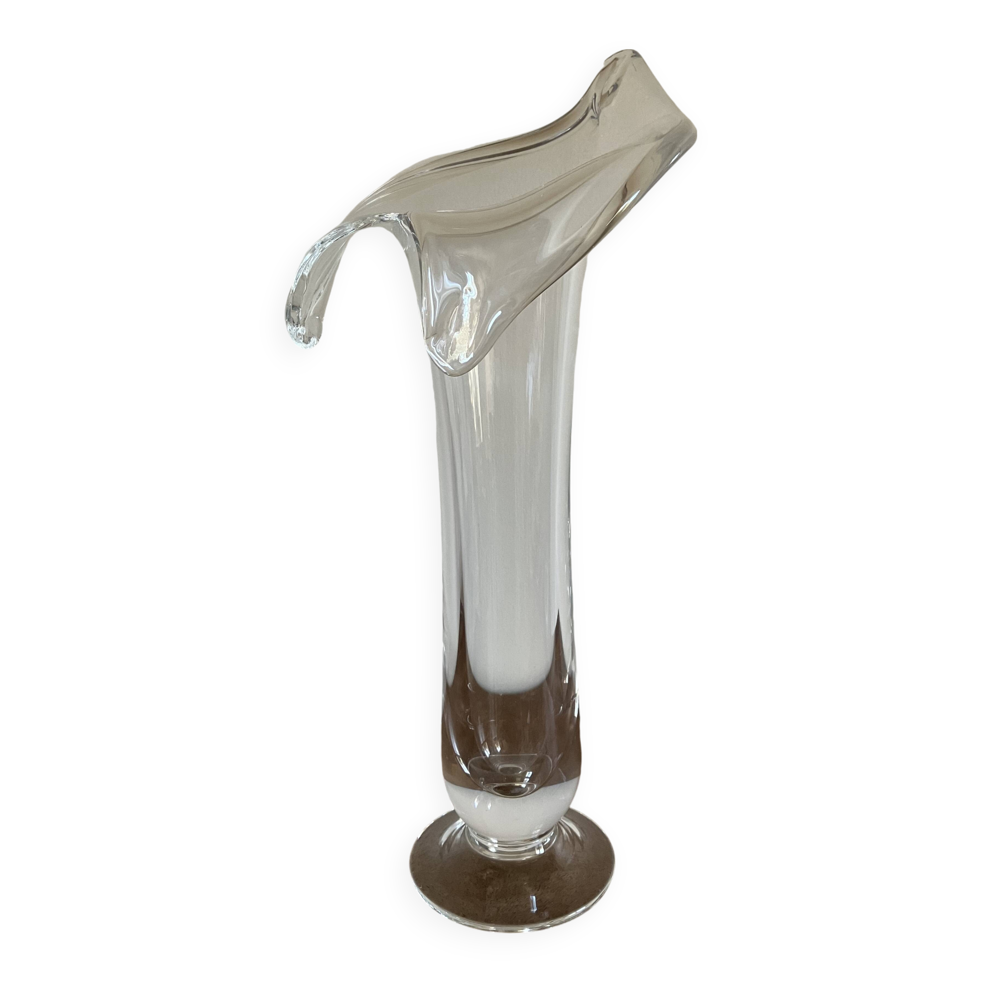 Vase tulipe en verre