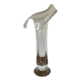 Glass tulip vase