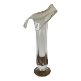 Glass tulip vase