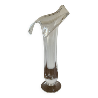 Vase tulipe en verre