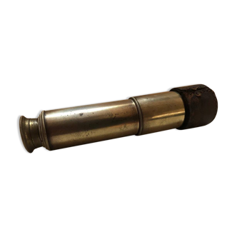 Old brass telescope from the 19th century