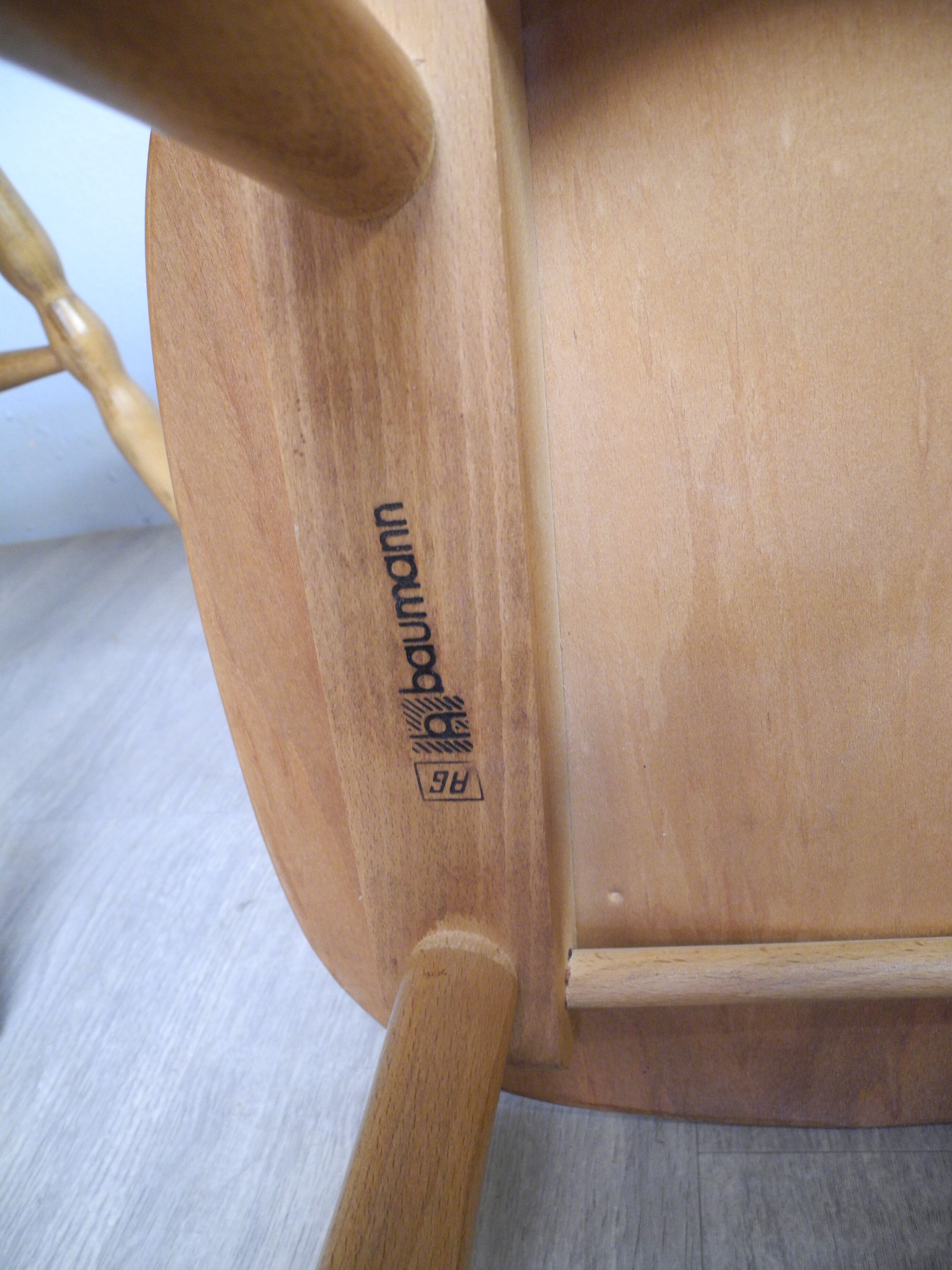 Lot of 4 chairs bistro Baumann Tacoma from the 60s
