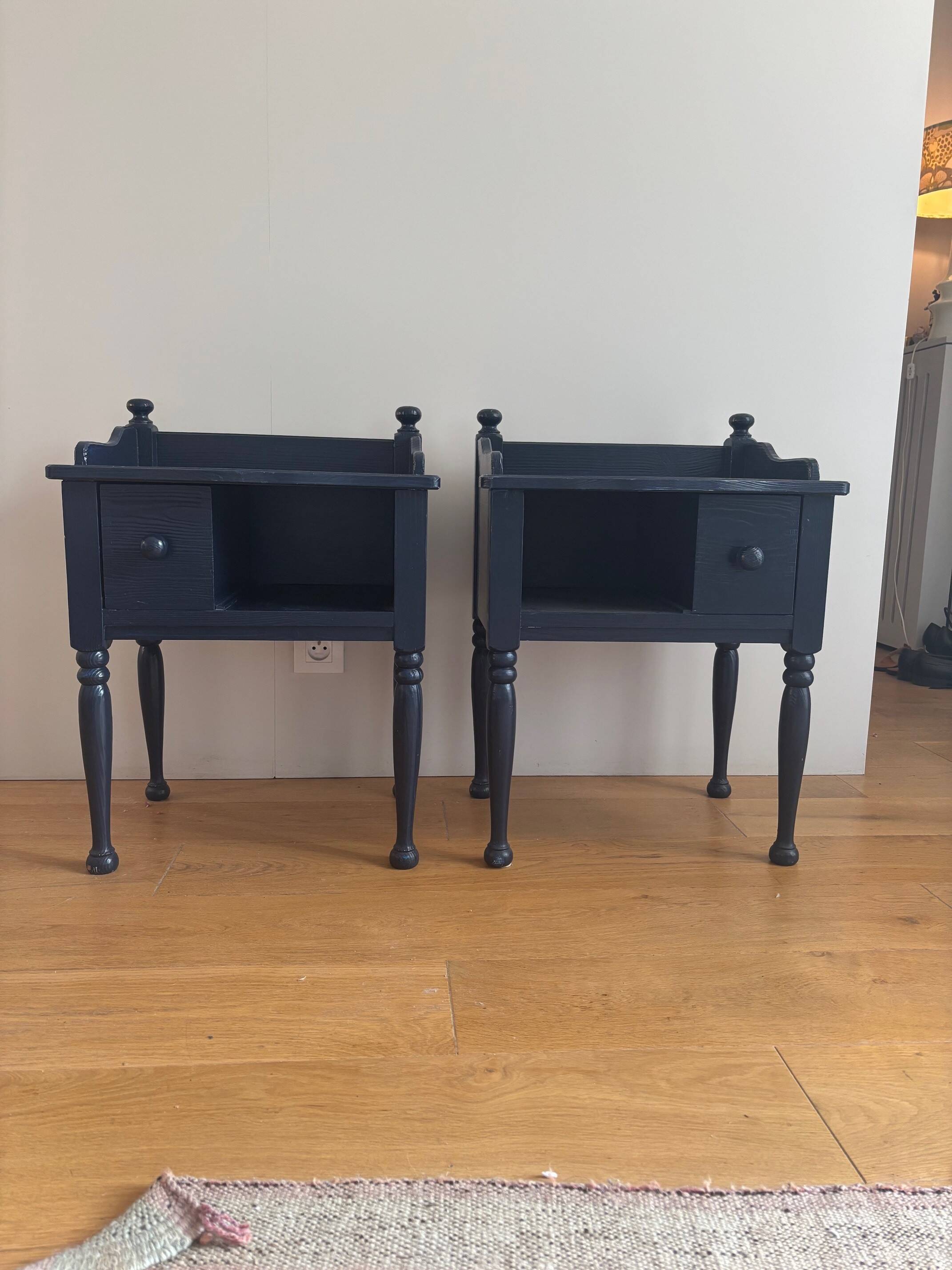 2 bedside tables - Sweden 70s/80s