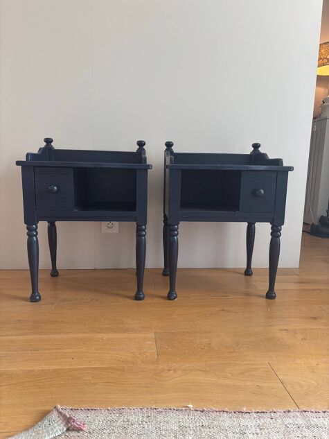 2 tables de chevet - Suède années 70/80