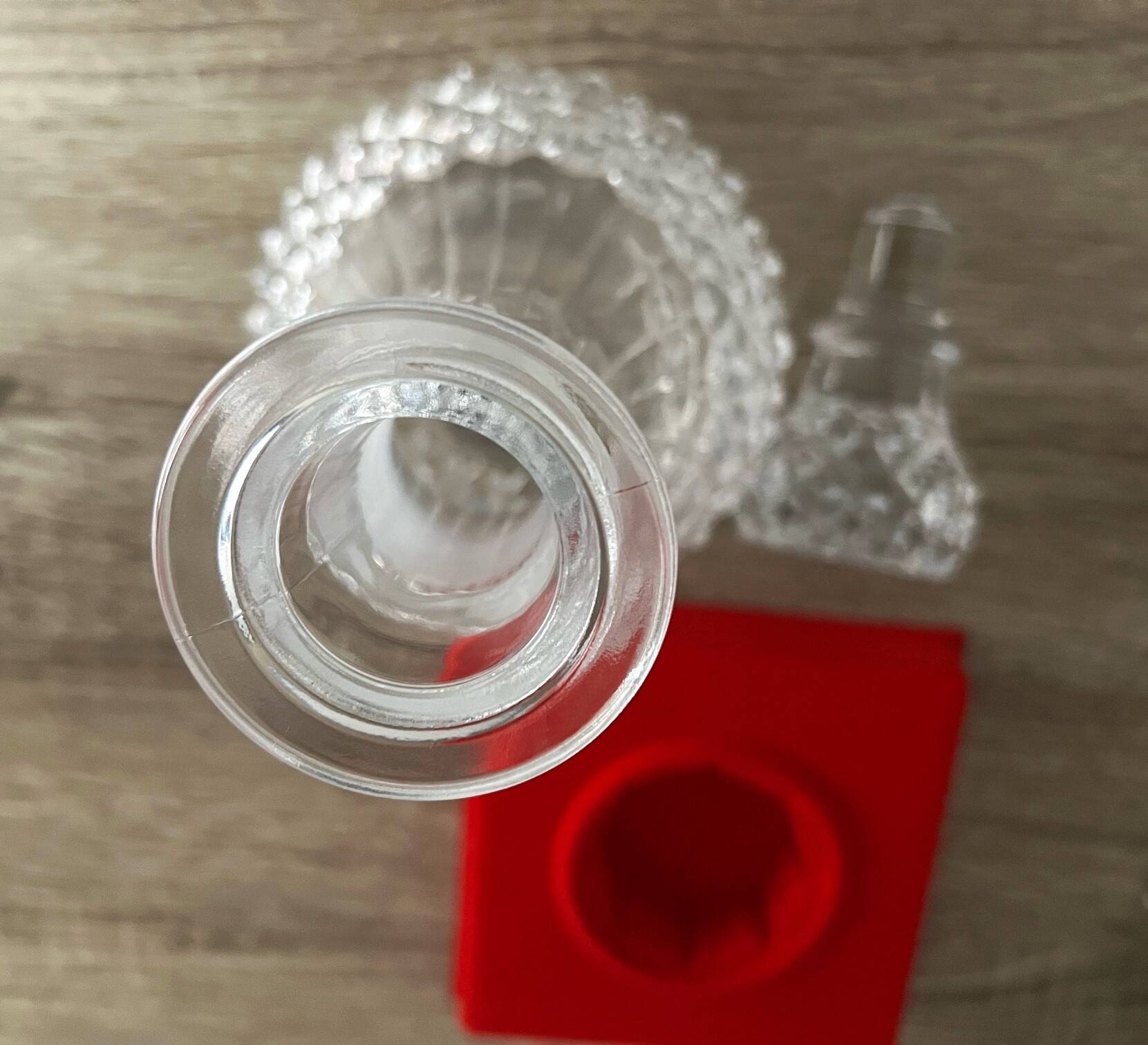 Crystal carafe by Cristal d'Arques model "Maintenon", 1980s.