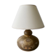 Ceramic lamp from the 60s, decoration flowers, Scandinavian, signed