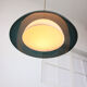 Italian green space age pendant lamp in plexiglass, 70s