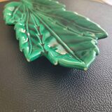 Green porcelain dandelion leaf bowl