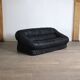 Vintage sofa by De Pas D’Urbino & Lomazzi in black leather for Dall’Oca, 19
