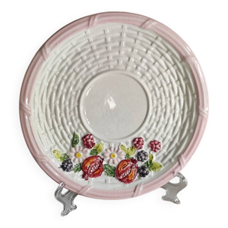 Assiette à dessert barbotine