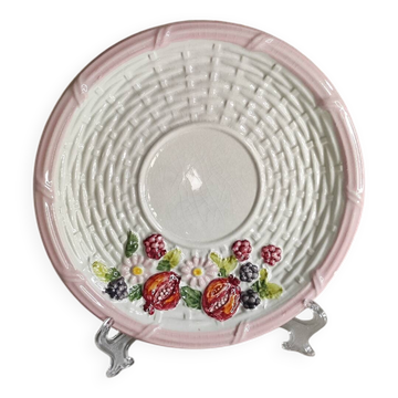 Barbotine dessert plate