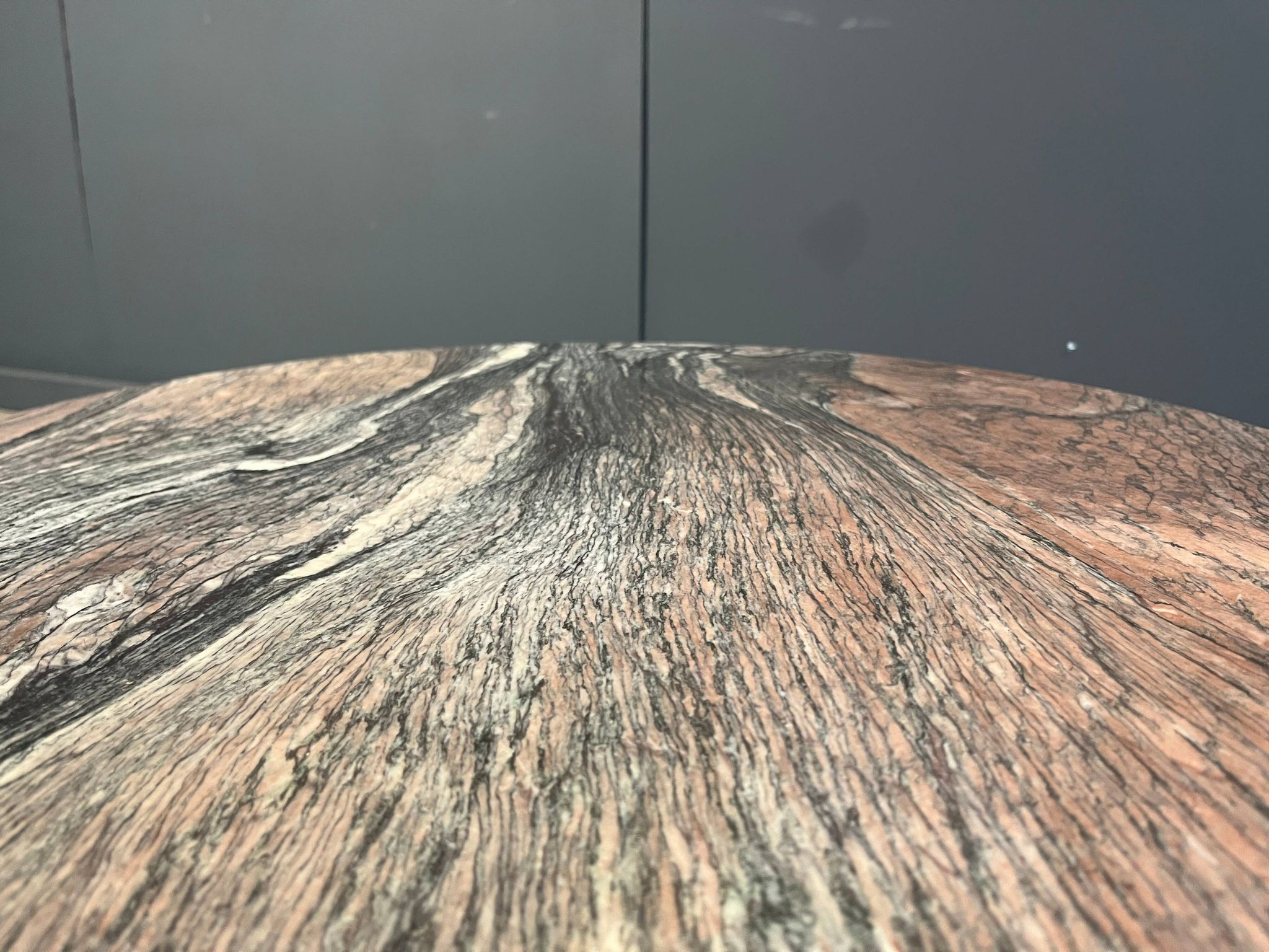 Table basse en marbre vintage à deux niveaux, années 1970