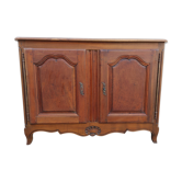 Buffet rustique style louis XV en noyer massif