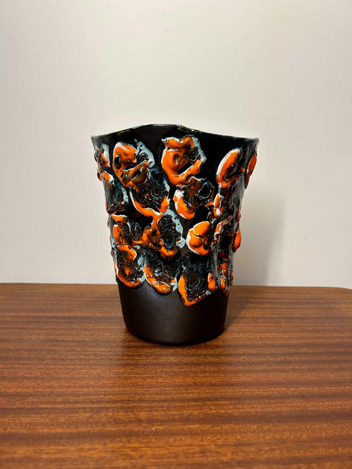 Vallauris ceramic lava vase from the 60s