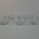 Set of 6 Bohemia Glass Flower Dessert Bowls, Czechoslovakia, circa 1960