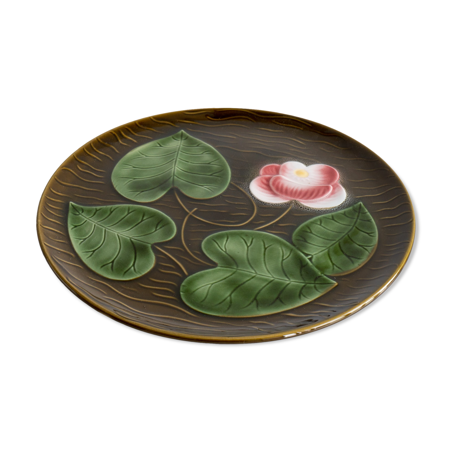 Flower-decorated dish