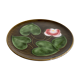 Plat à décor fleuri