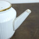 Mehun porcelain white teapot and porcelain gold