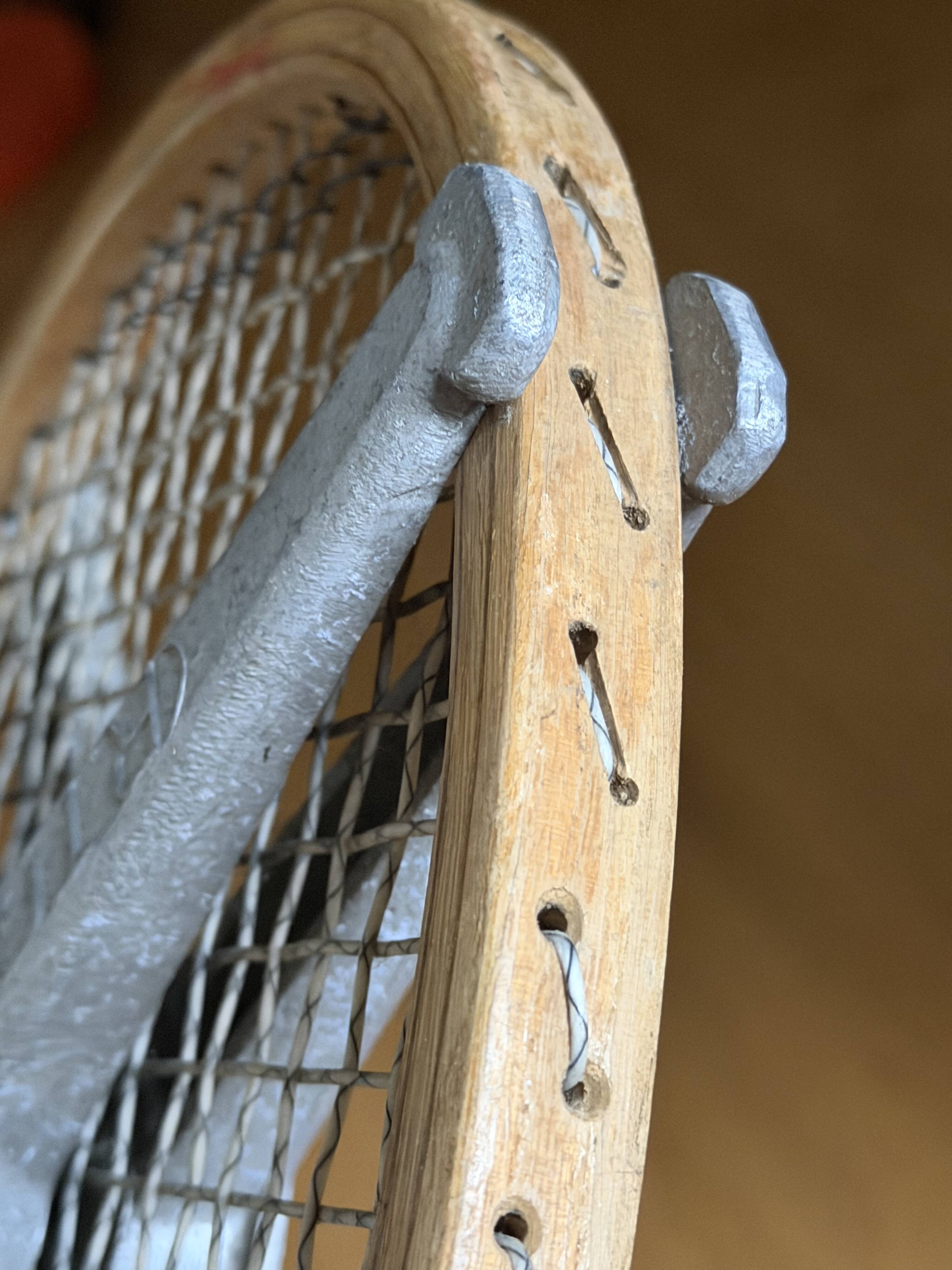 Vintage Pinguin rackets from the 1960s.