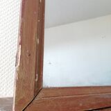 19th century square-format mercury mirror 100x90cm