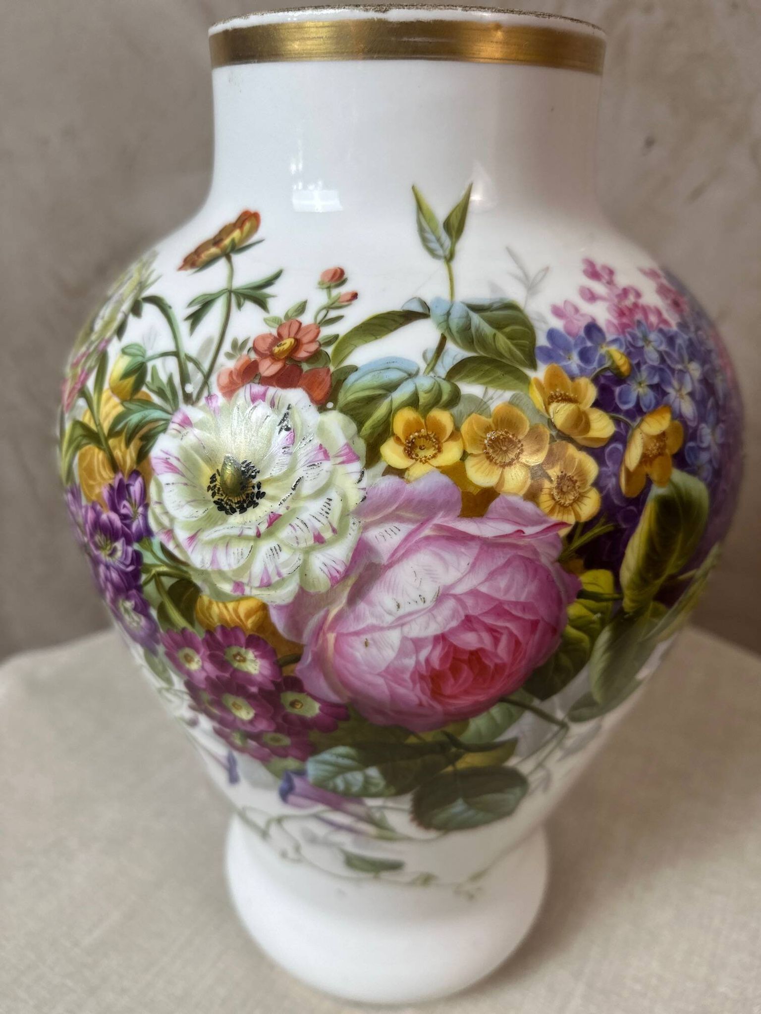 Paire de vases porcelaine de Paris