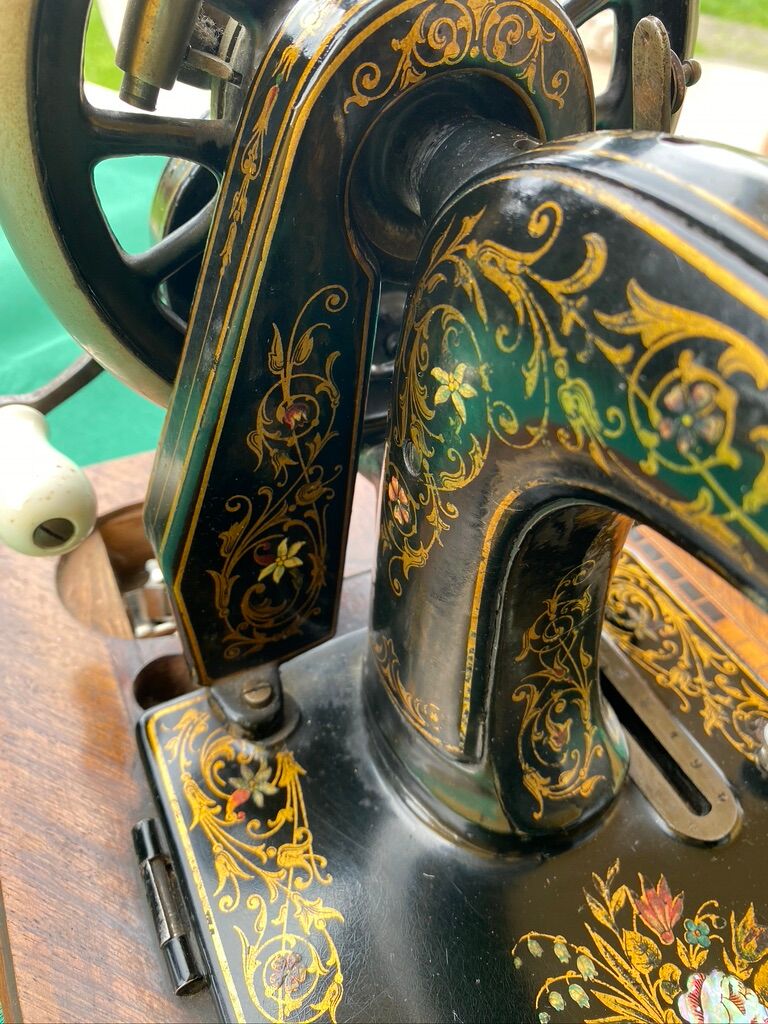 Ornate German sewing machine from the 19th century