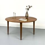 Circular Teak Coffee Table from Mikael Laursen, 1960s