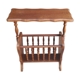 Wooden magazine holder
