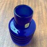 Glass vase from the GDR, mid-century from Veb Glaswerk Harz Derenburg, 1960s.