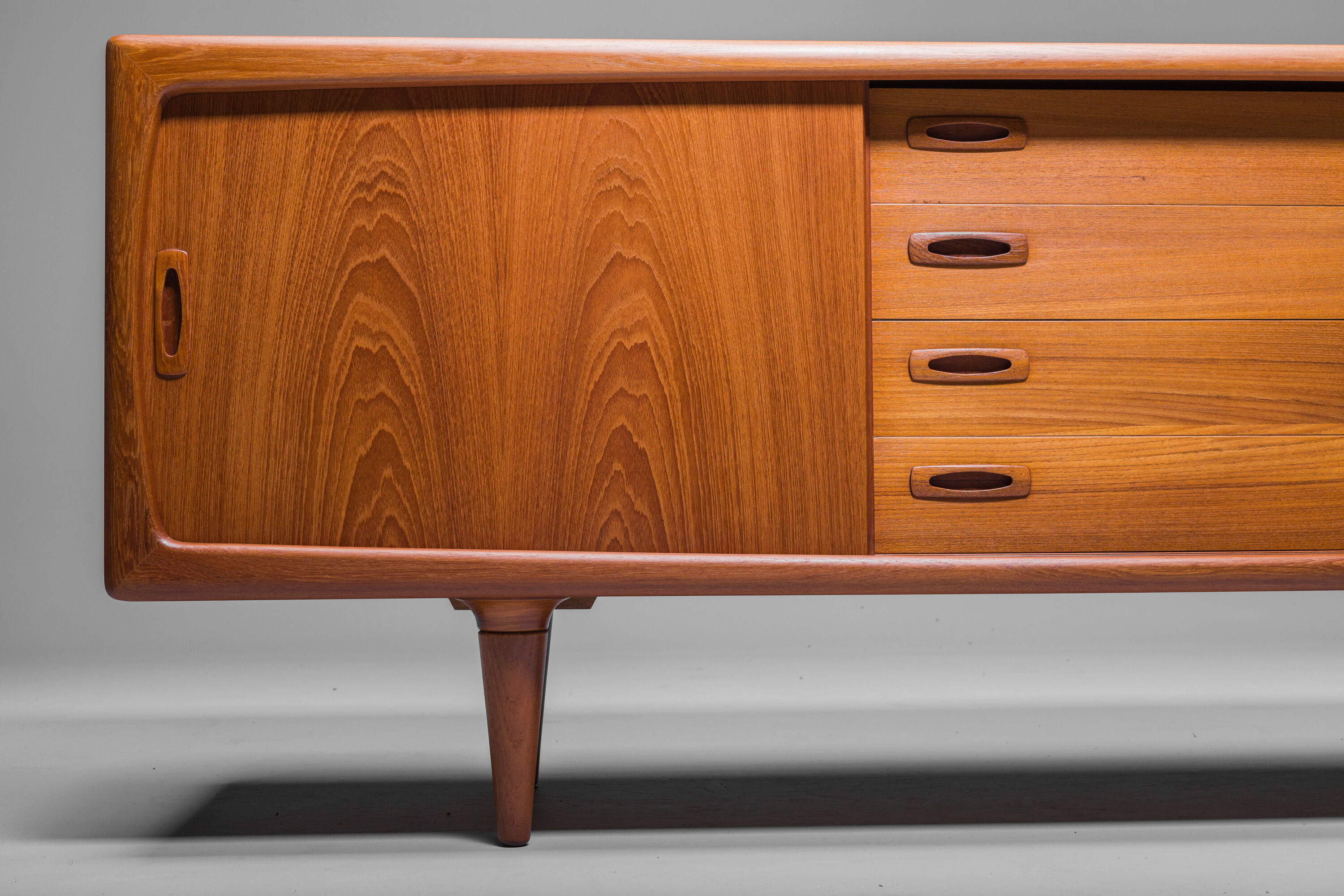 Mid-Century Danish teak sideboard by HP Hansen