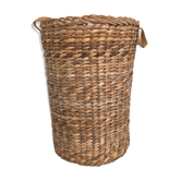 Woven wicker basket