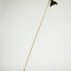 Floor lamp in perforated sheet metal and gilded brass, 1960s