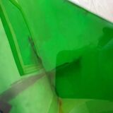 Vintage handcrafted glass side table