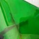 Vintage handcrafted glass side table