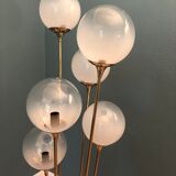 Italian Alberello brass & murano floor lamp