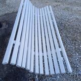 Wrought Iron and Wood Bench from the 60s