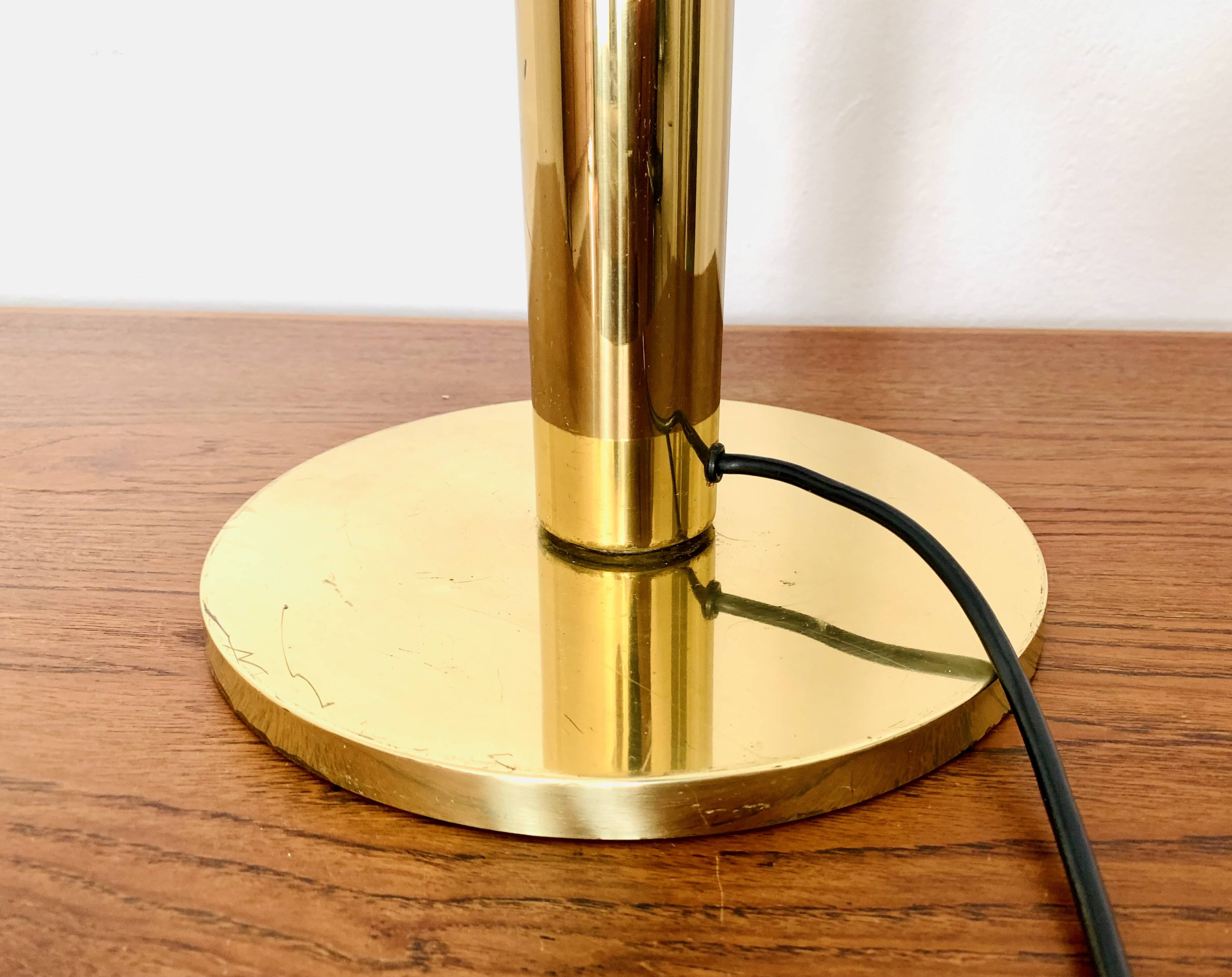 Adjustable 1970s Brass Floor Lamp by Florian Schulz