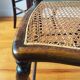 Pair of chairs from the early 20th century, Napoleon III style, with caned seats.