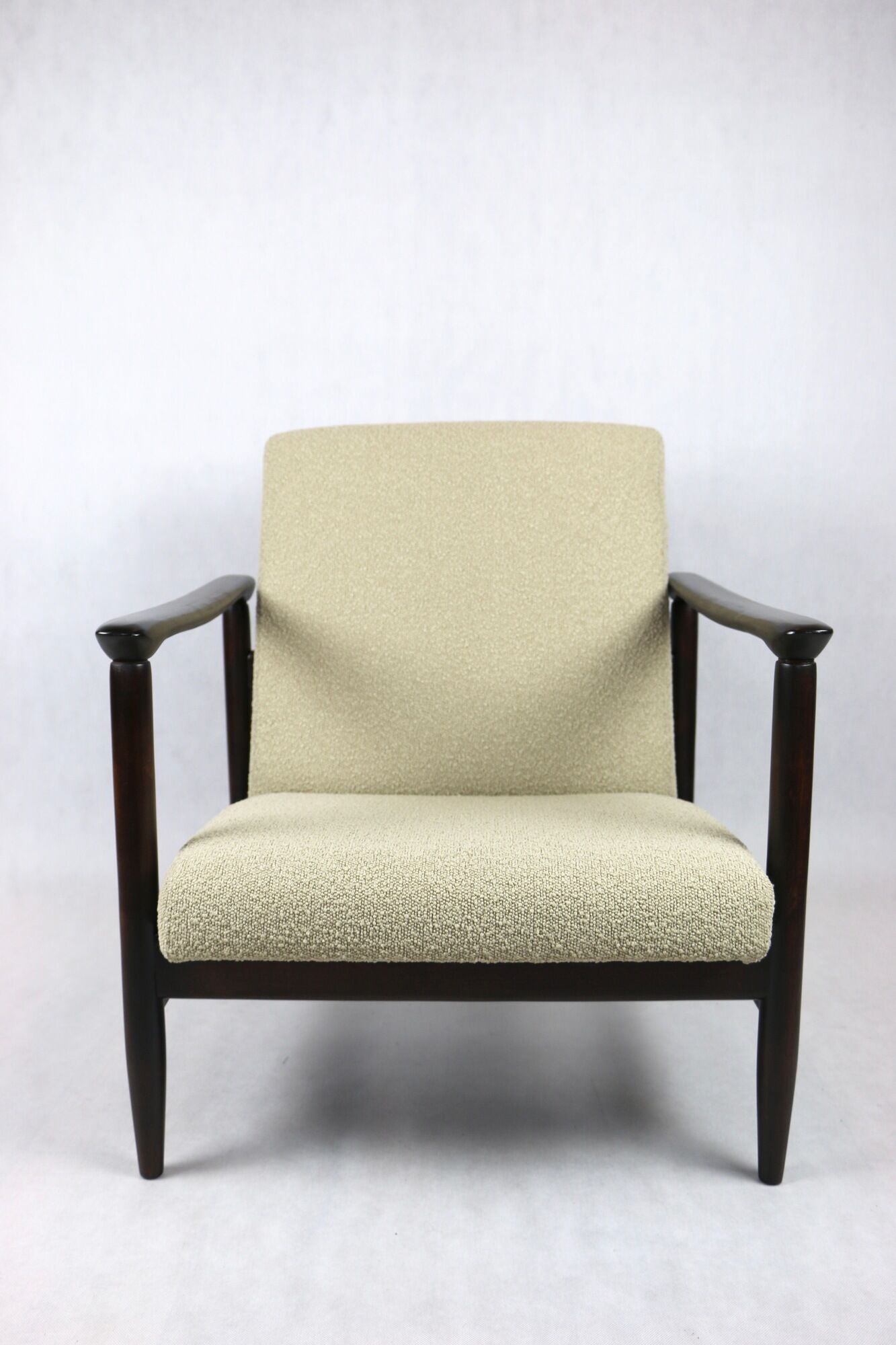 Beige Boucle GFM-142 Armchair by Edmund Homa, 1970s