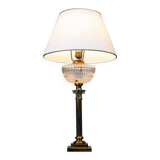 Vintage Prewar Table Lamp with Light Shade, 1930s