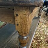 Old farm console in solid oak