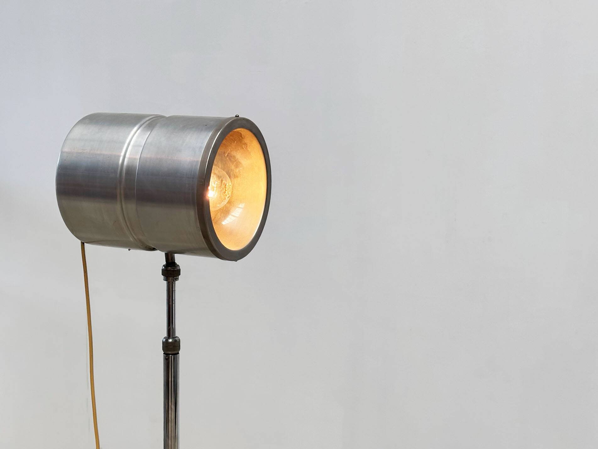 Chrome French floor lamp