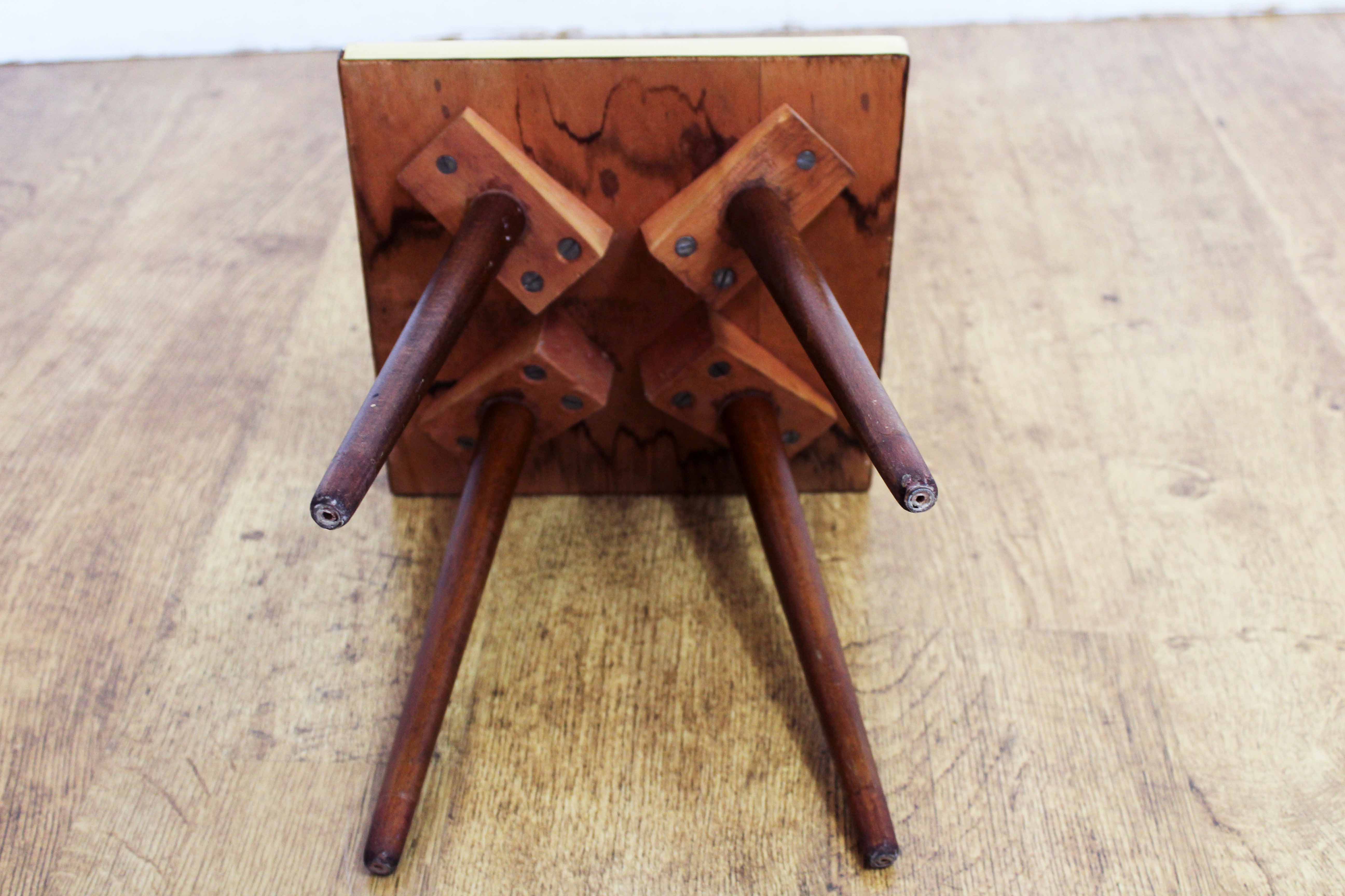 Vintage mosaic pedestal table