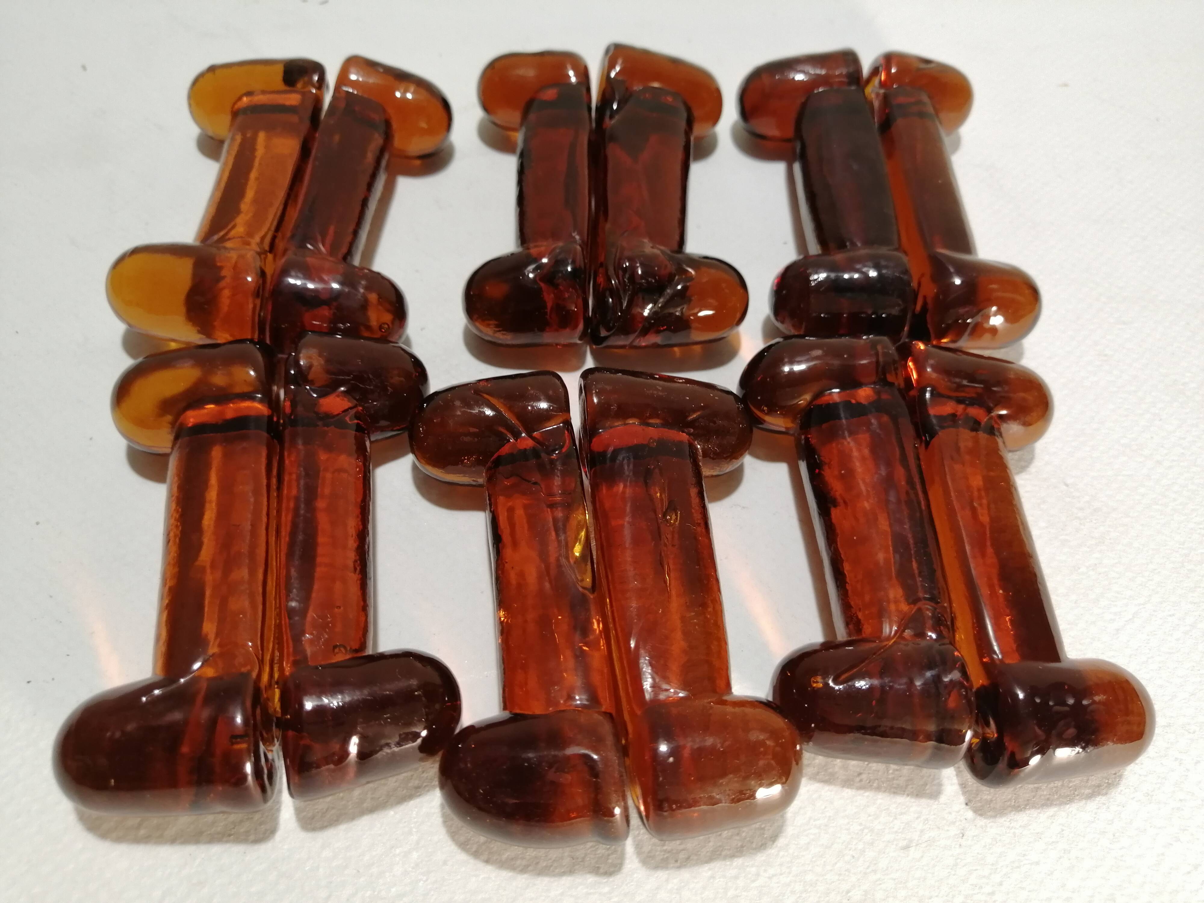 Signed 1960 BIOT 1960 bubled glass knife holder