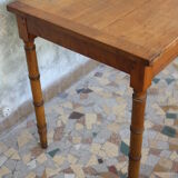 Pitch pine desk false bamboo Napoleon III