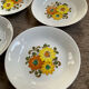 Set of 6 vintage porcelain plates