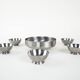 Set of stainless steel bowls, Italian design, 1980s, made in Italy