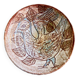 Large vintage ceramic 1950 signed accolay